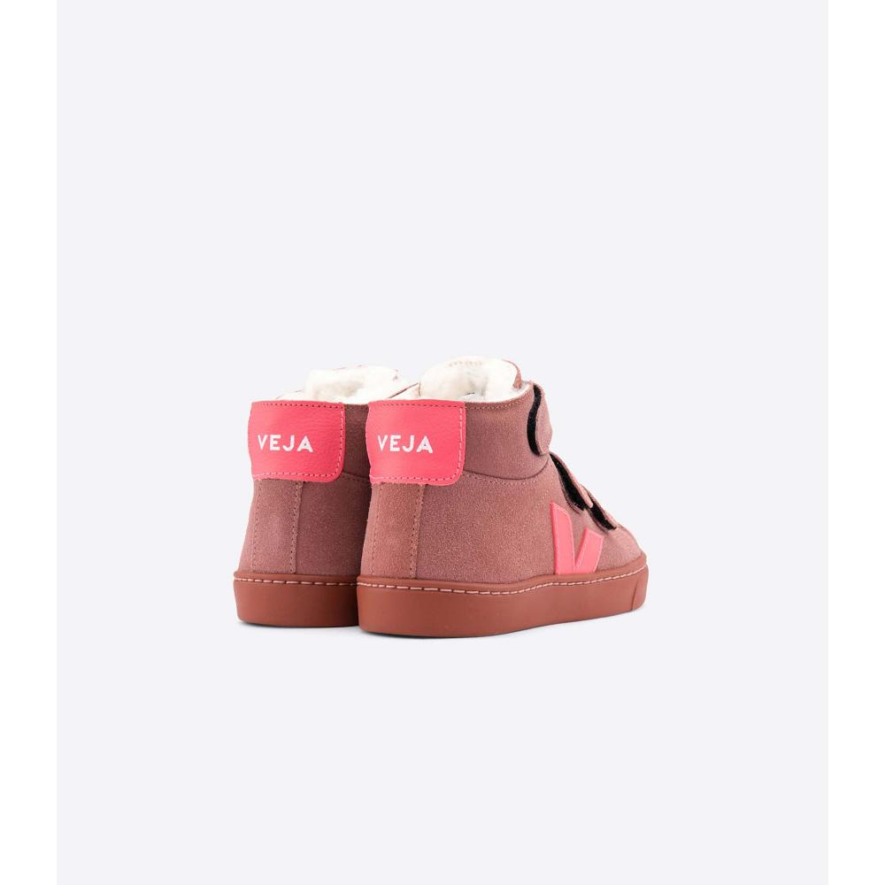 Veja ESPLAR MID FURED SUEDE Vysoke Detske Červené | SK 699HAP